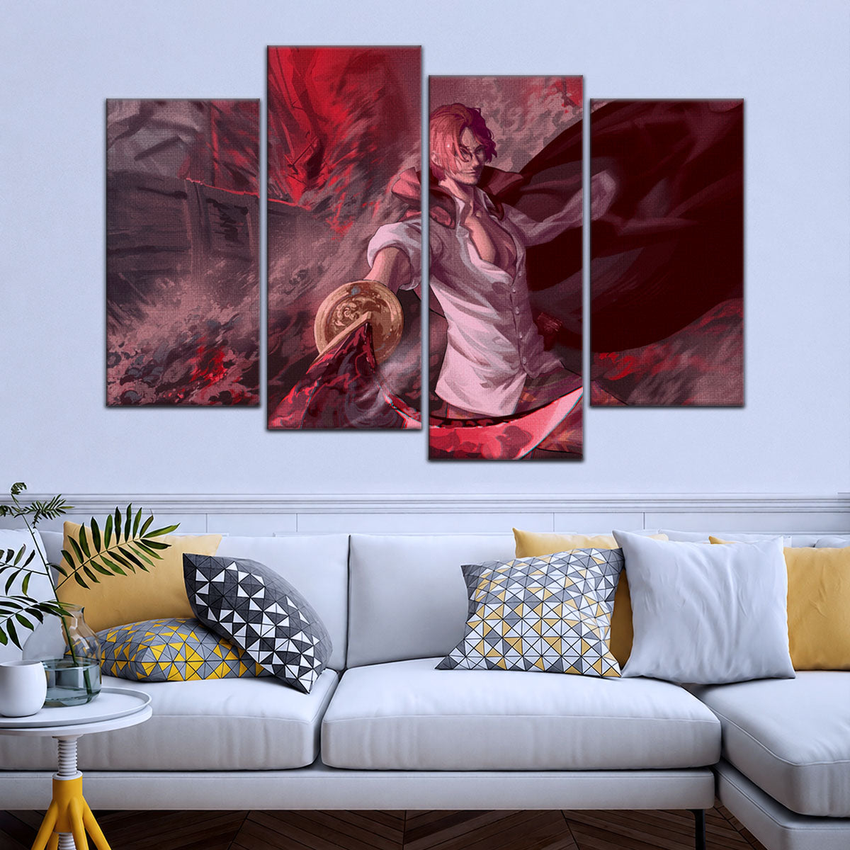 One Piece Canvas Wall Art - OP5017 - Red Hair Shanks