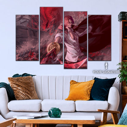 One Piece Canvas Wall Art - OP5017 - Red Hair Shanks