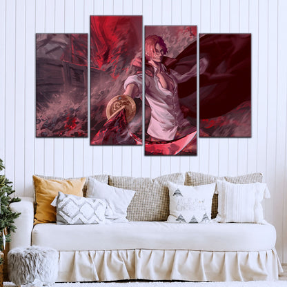 One Piece Canvas Wall Art - OP5017 - Red Hair Shanks