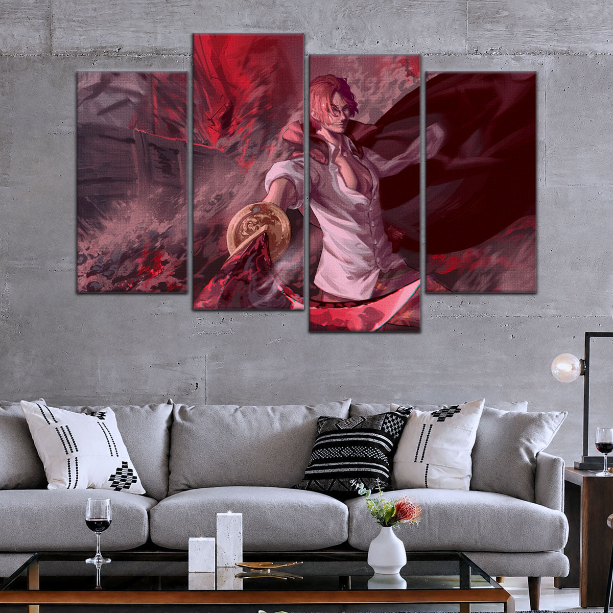 One Piece Canvas Wall Art - OP5017 - Red Hair Shanks