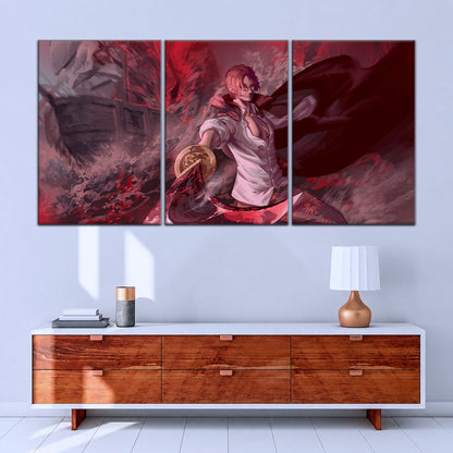 One Piece Canvas Wall Art - OP5017 - Red Hair Shanks