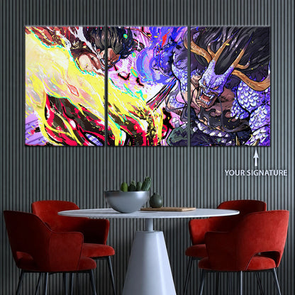 One Piece Canvas Wall Art - OP5022 - Luffy Gear Four vs Kaido