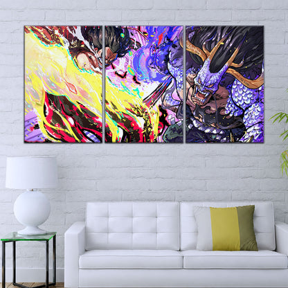 One Piece Canvas Wall Art - OP5022 - Luffy Gear Four vs Kaido