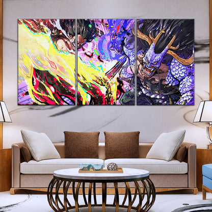 One Piece Canvas Wall Art - OP5022 - Luffy Gear Four vs Kaido