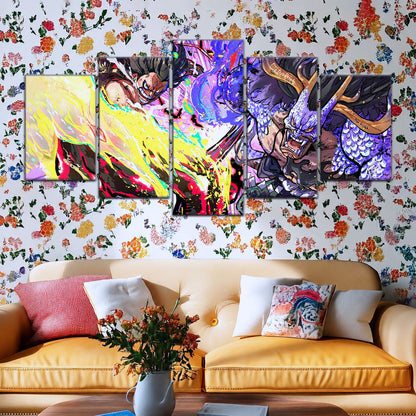One Piece Canvas Wall Art - OP5022 - Luffy Gear Four vs Kaido