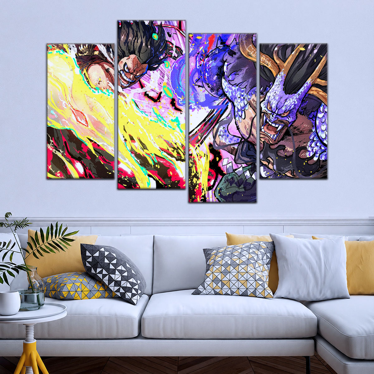 One Piece Canvas Wall Art - OP5022 - Luffy Gear Four vs Kaido