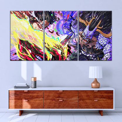 One Piece Canvas Wall Art - OP5022 - Luffy Gear Four vs Kaido