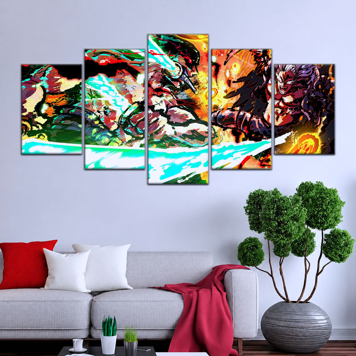 One Piece Canvas Wall Art - OP5023 - Roronoa Zoro vs King