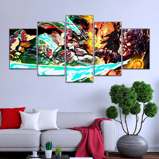 One Piece Canvas Wall Art - OP5023 - Roronoa Zoro vs King