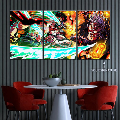 One Piece Canvas Wall Art - OP5023 - Roronoa Zoro vs King