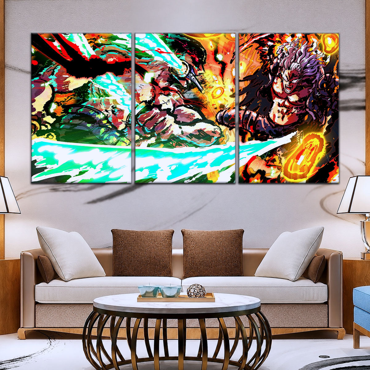 One Piece Canvas Wall Art - OP5023 - Roronoa Zoro vs King