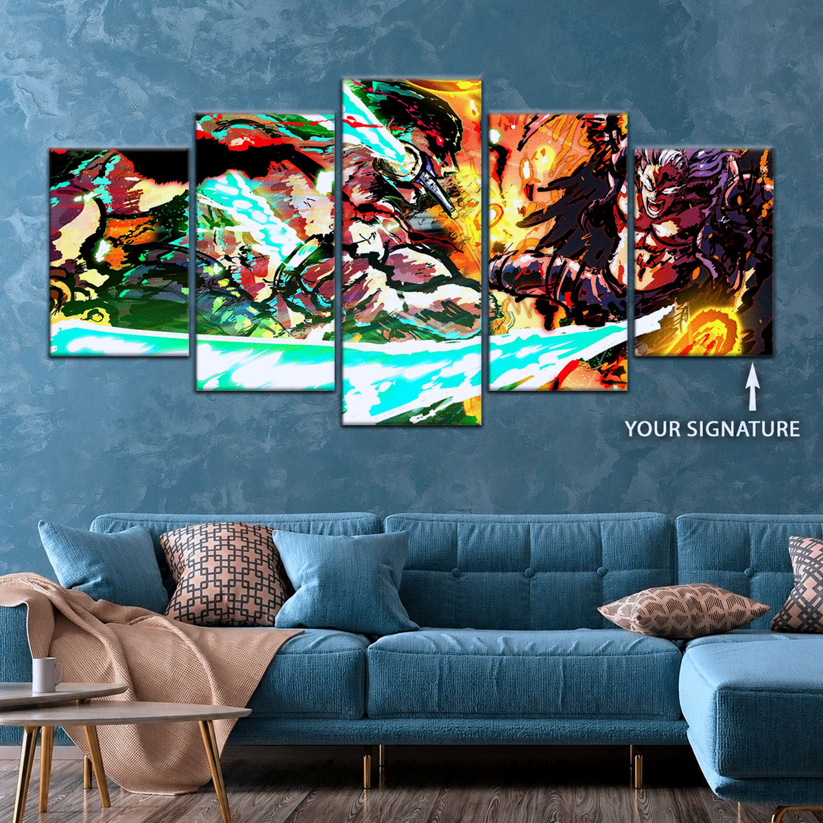 One Piece Canvas Wall Art - OP5023 - Roronoa Zoro vs King