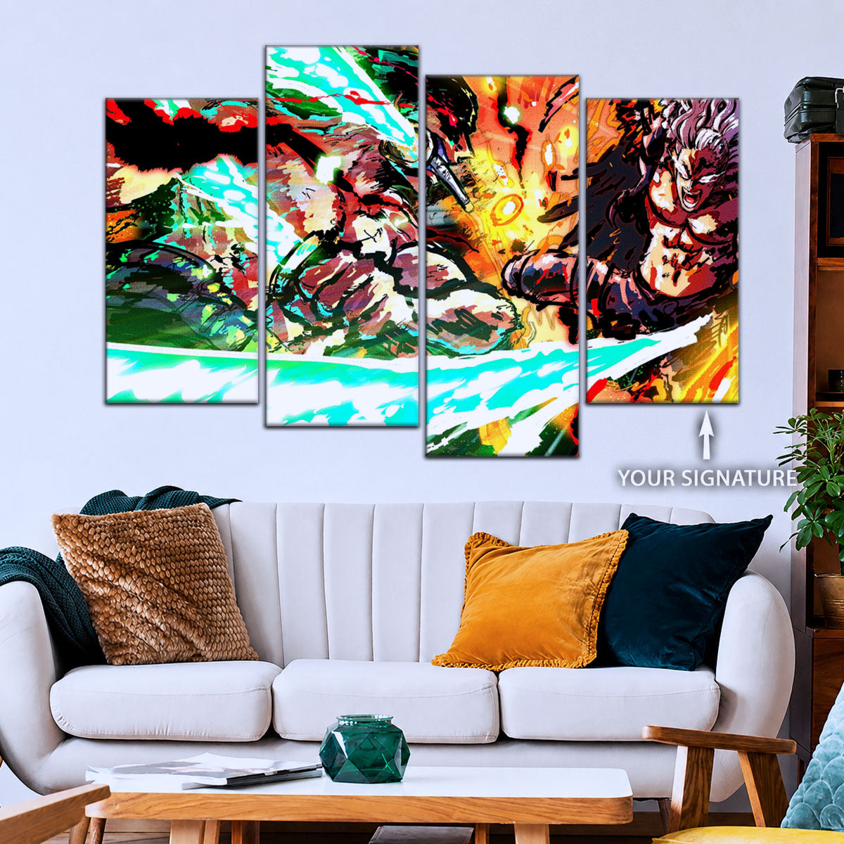One Piece Canvas Wall Art - OP5023 - Roronoa Zoro vs King
