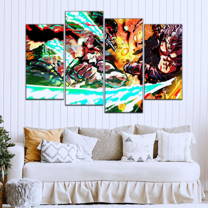 One Piece Canvas Wall Art - OP5023 - Roronoa Zoro vs King