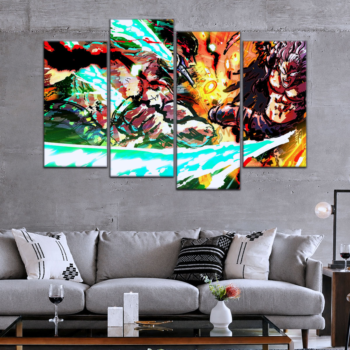 One Piece Canvas Wall Art - OP5023 - Roronoa Zoro vs King
