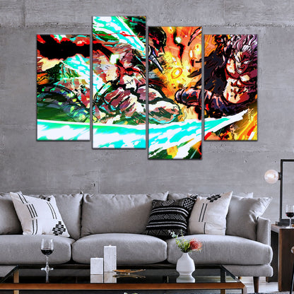 One Piece Canvas Wall Art - OP5023 - Roronoa Zoro vs King