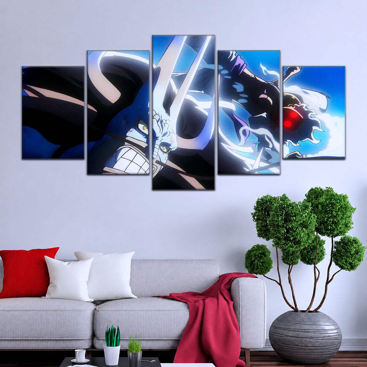 One Piece Canvas Wall Art - OP5025 - Luffy Gear Fifth vs Kaido