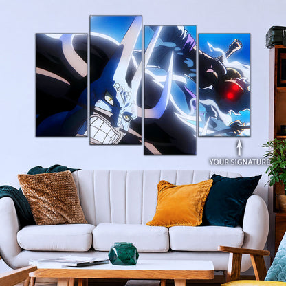 One Piece Canvas Wall Art - OP5025 - Luffy Gear Fifth vs Kaido