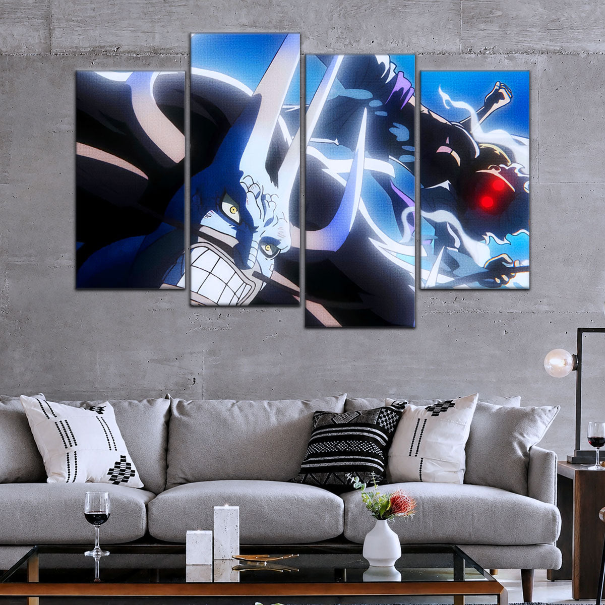 One Piece Canvas Wall Art - OP5025 - Luffy Gear Fifth vs Kaido