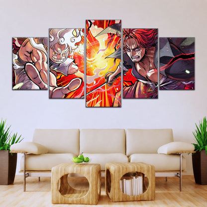 One Piece Canvas Wall Art - OP5026 - Monkey D. Luffy - Shanks