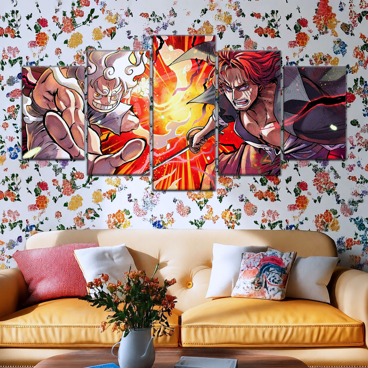 One Piece Canvas Wall Art - OP5026 - Monkey D. Luffy - Shanks