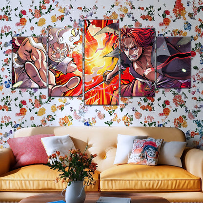 One Piece Canvas Wall Art - OP5026 - Monkey D. Luffy - Shanks
