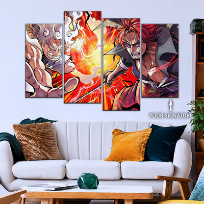 One Piece Canvas Wall Art - OP5026 - Monkey D. Luffy - Shanks