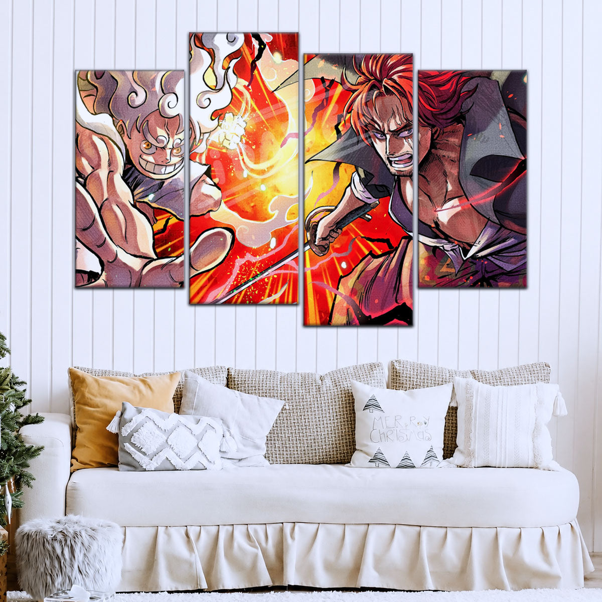 One Piece Canvas Wall Art - OP5026 - Monkey D. Luffy - Shanks