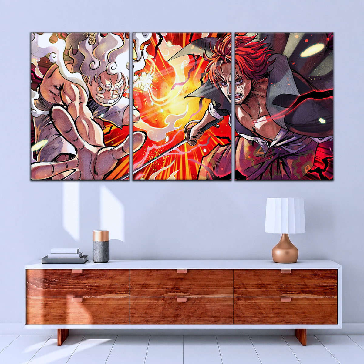 One Piece Canvas Wall Art - OP5026 - Monkey D. Luffy - Shanks