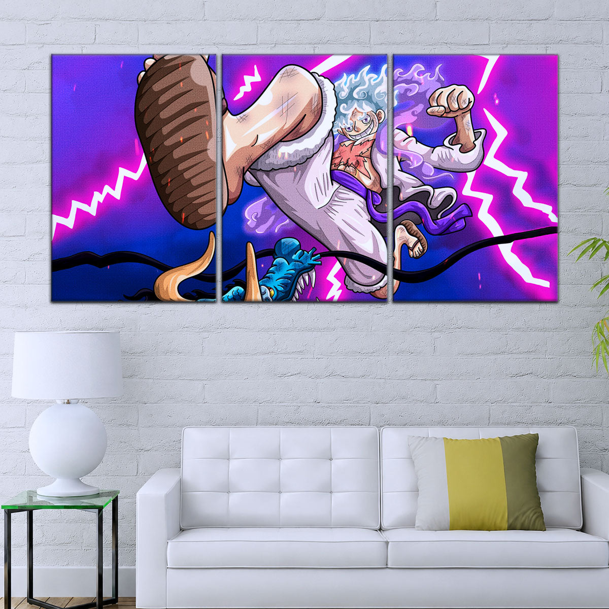 One Piece Canvas Wall Art - OP5027 - Luffy Gear Fifth vs Kaido