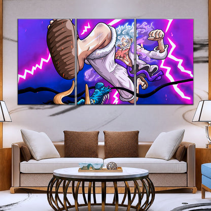 One Piece Canvas Wall Art - OP5027 - Luffy Gear Fifth vs Kaido