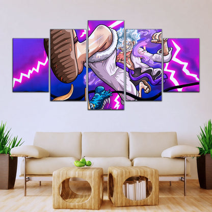 One Piece Canvas Wall Art - OP5027 - Luffy Gear Fifth vs Kaido