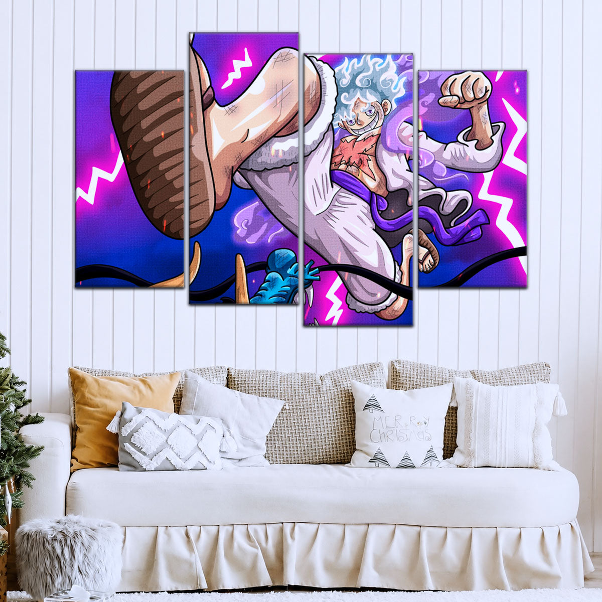 One Piece Canvas Wall Art - OP5027 - Luffy Gear Fifth vs Kaido