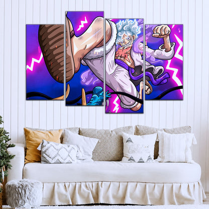 One Piece Canvas Wall Art - OP5027 - Luffy Gear Fifth vs Kaido