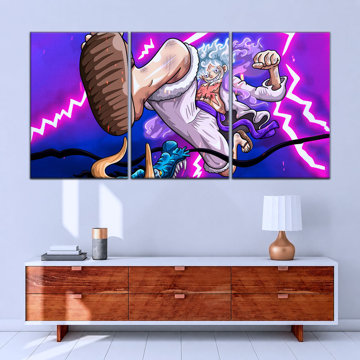 One Piece Canvas Wall Art - OP5027 - Luffy Gear Fifth vs Kaido