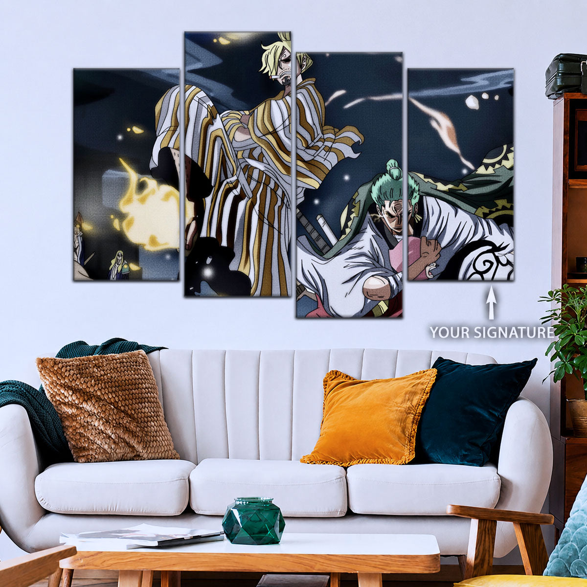 One Piece Canvas Wall Art - OP5028 - Sanji - Roronoa Zoro - Toko