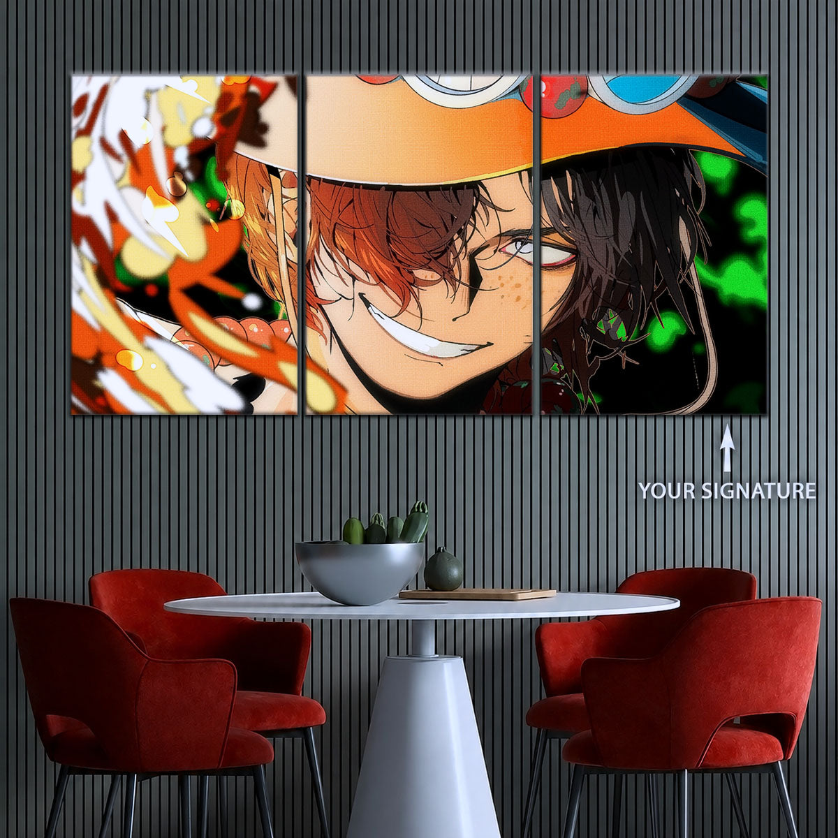 One Piece Canvas Wall Art - OP5034 - Portgas D. Ace Fire Fist