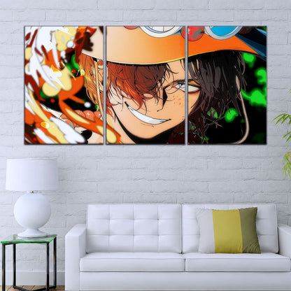 One Piece Canvas Wall Art - OP5034 - Portgas D. Ace Fire Fist