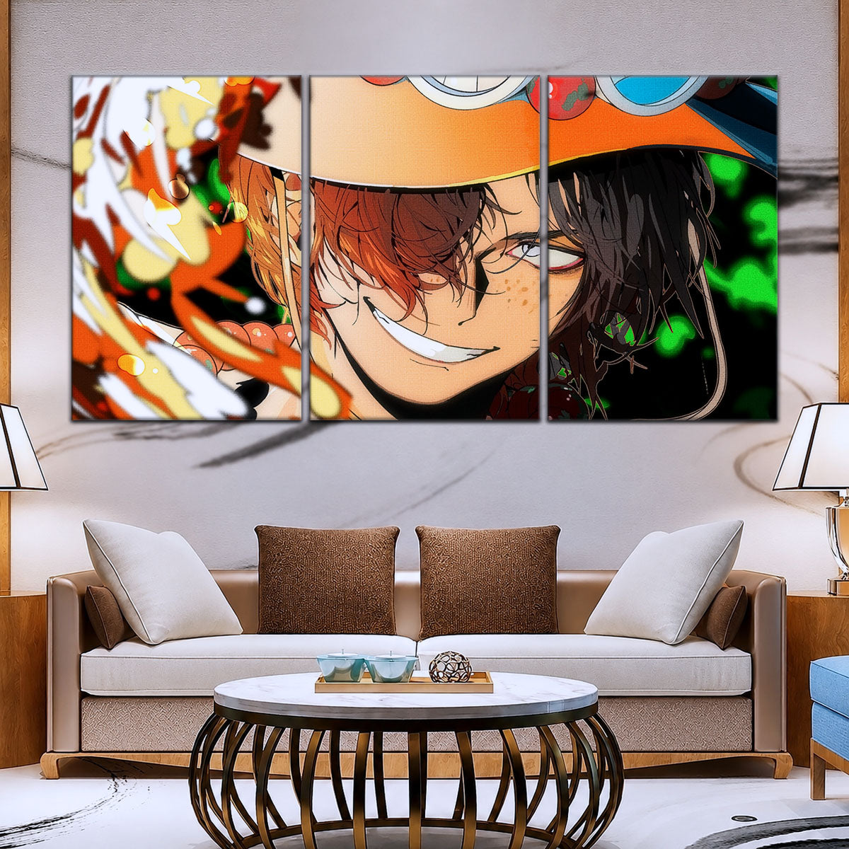 One Piece Canvas Wall Art - OP5034 - Portgas D. Ace Fire Fist