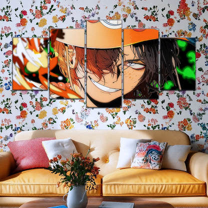 One Piece Canvas Wall Art - OP5034 - Portgas D. Ace Fire Fist