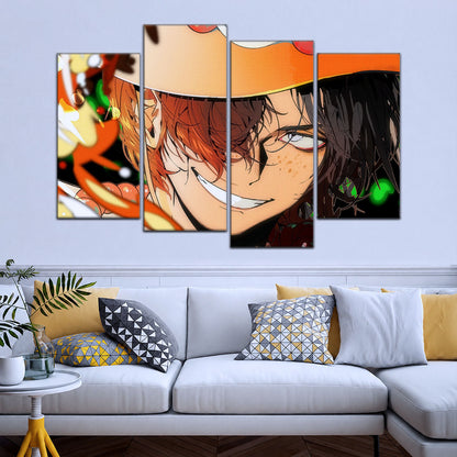One Piece Canvas Wall Art - OP5034 - Portgas D. Ace Fire Fist