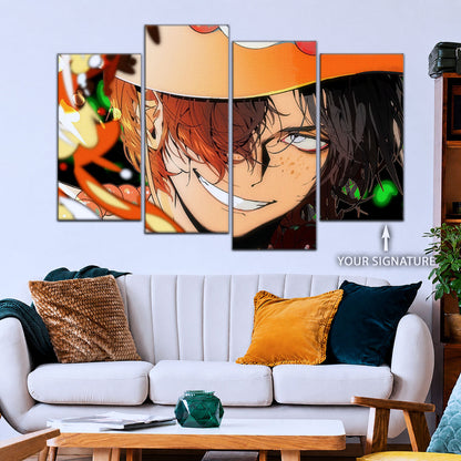 One Piece Canvas Wall Art - OP5034 - Portgas D. Ace Fire Fist
