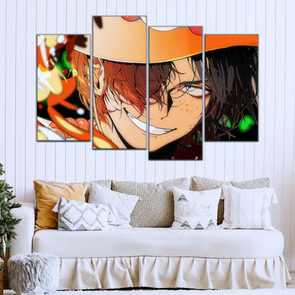 One Piece Canvas Wall Art - OP5034 - Portgas D. Ace Fire Fist