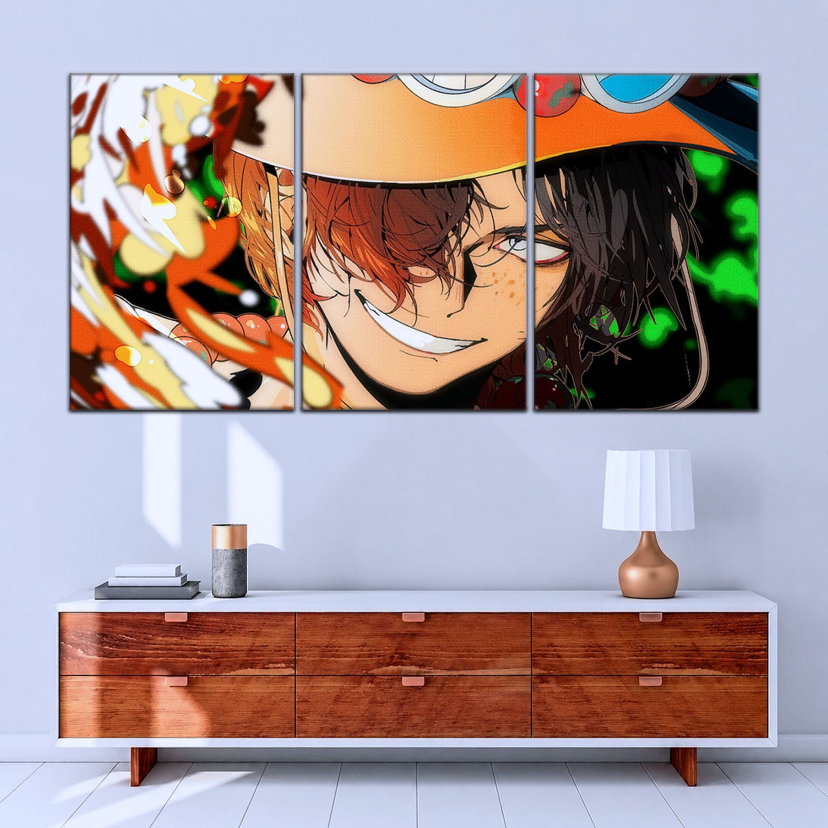 One Piece Canvas Wall Art - OP5034 - Portgas D. Ace Fire Fist