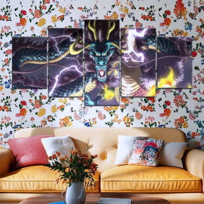 One Piece Canvas Wall Art - OP5035 - Kaido Thunderstorm