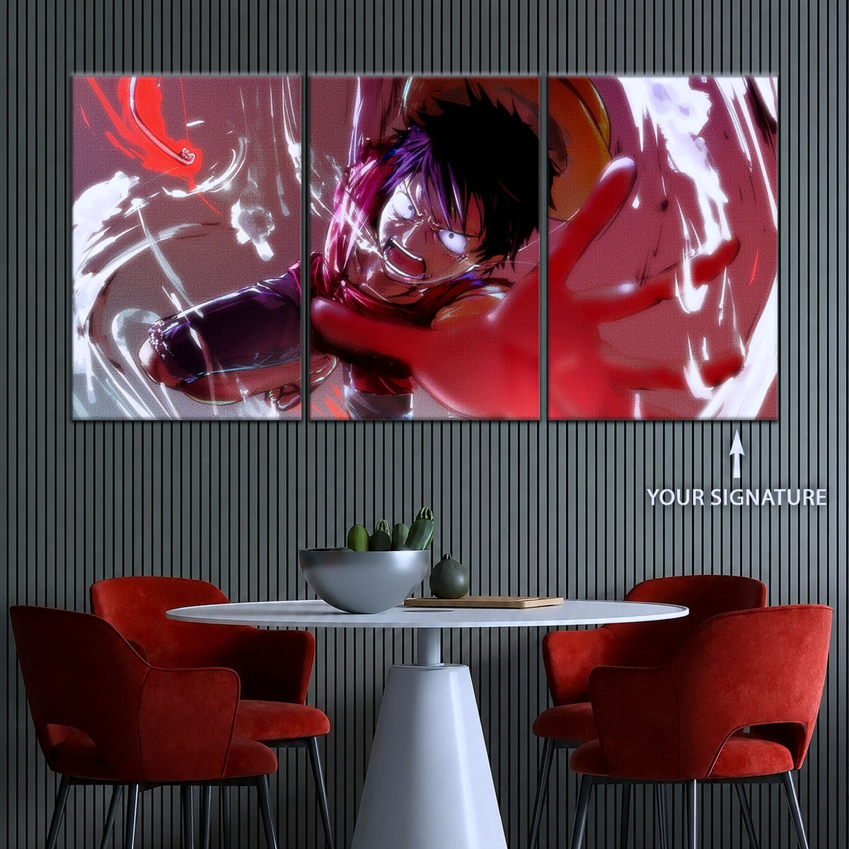 One Piece Canvas Wall Art - OP5037 - Luffy's Fierce Reach