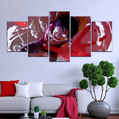 One Piece Canvas Wall Art - OP5037 - Luffy's Fierce Reach