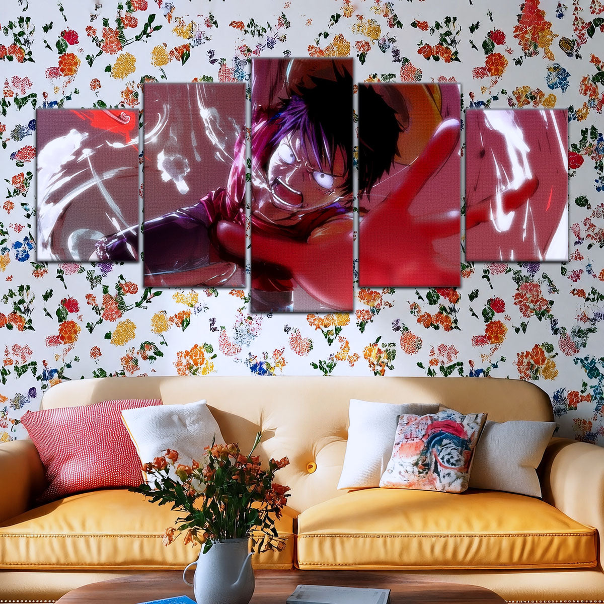 One Piece Canvas Wall Art - OP5037 - Luffy's Fierce Reach