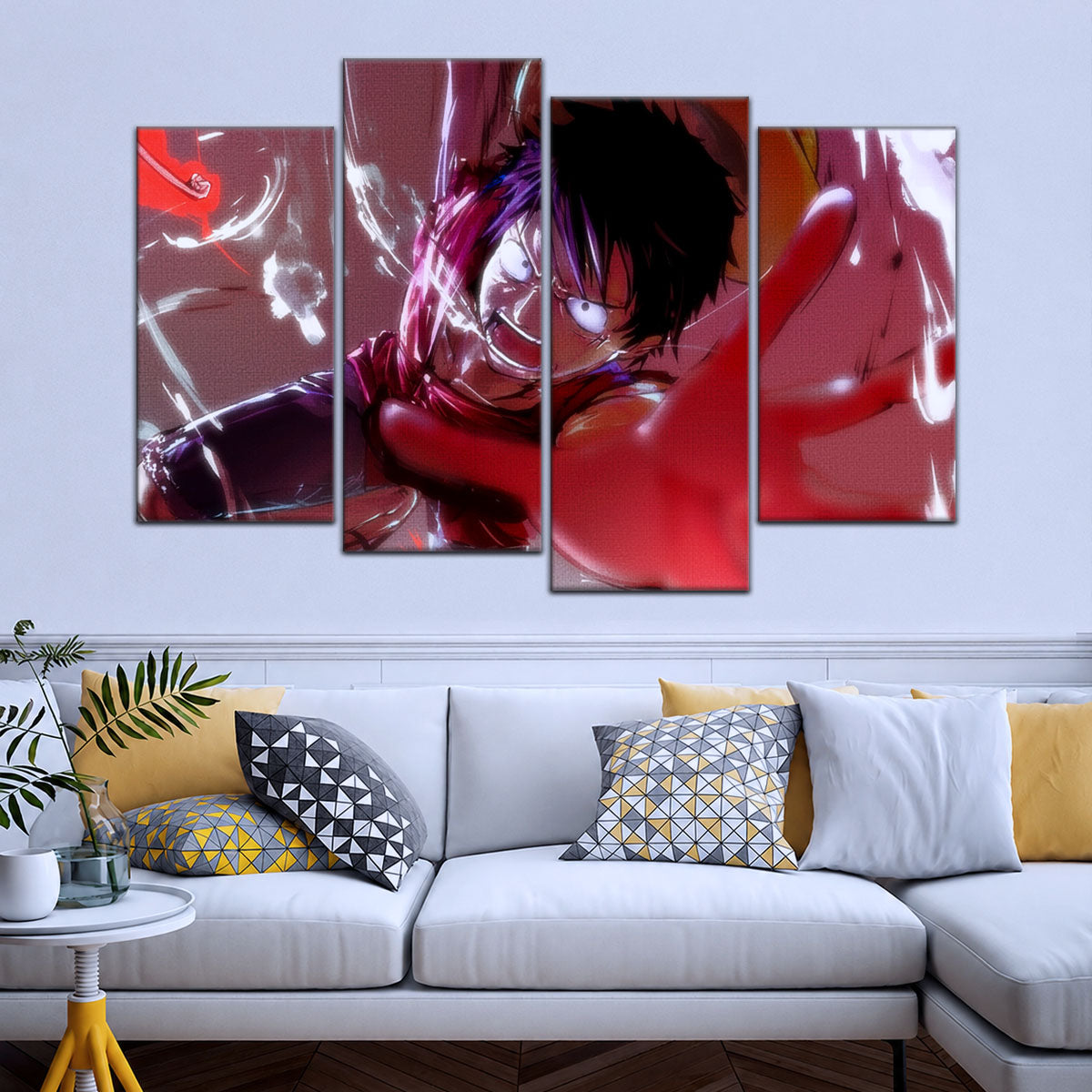 One Piece Canvas Wall Art - OP5037 - Luffy's Fierce Reach