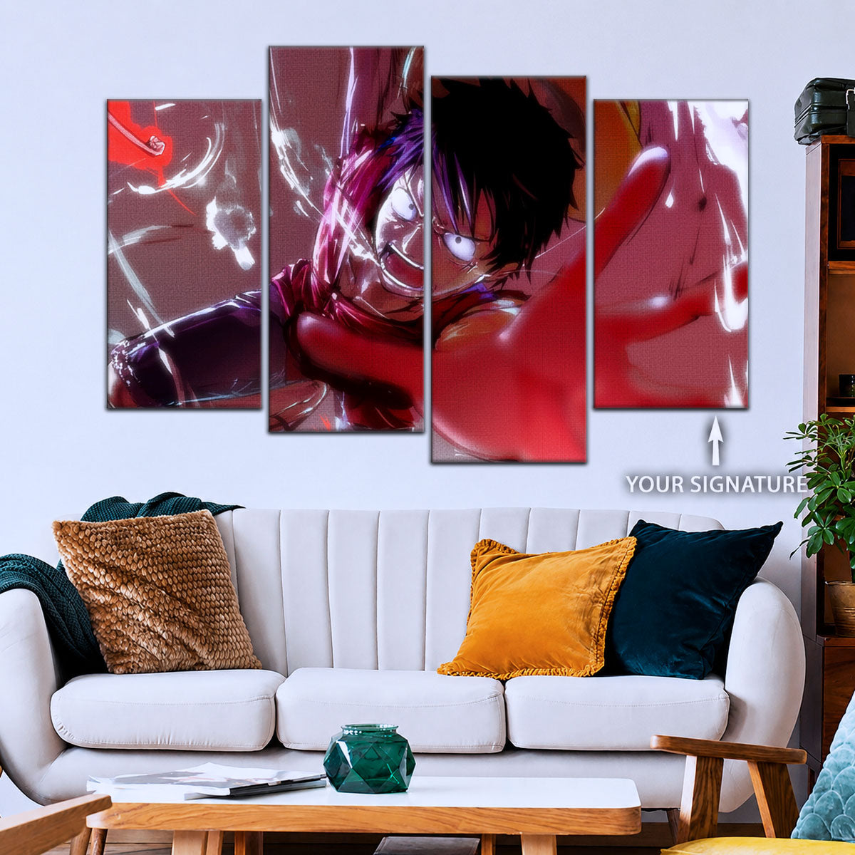 One Piece Canvas Wall Art - OP5037 - Luffy's Fierce Reach